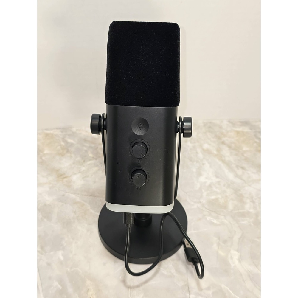 Fifine AM8 USB Microphone RGB Gaming Streaming Mic w Stand GUC 🎙️